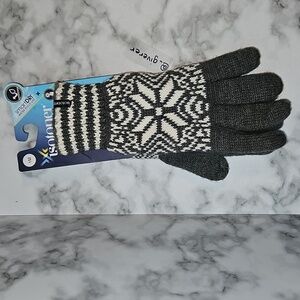 New Isotoner Women's SmarTouch Chenille Snowflake Ultraplush Gloves